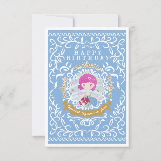 Aquarius Sign Birthday (Voorkant)