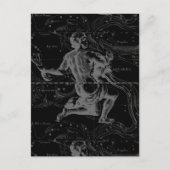 Aquarius Sign Constellation Map door Hevelius Briefkaart (Voorkant)