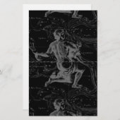 Aquarius Sign Constellation Map door Hevelius Briefpapier (Voorkant / Achterkant)