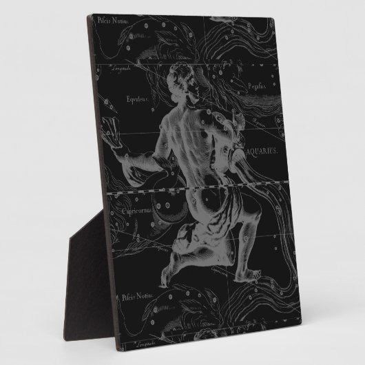 Aquarius Sign Constellation Map door Hevelius Fotoplaat (Zijkant)