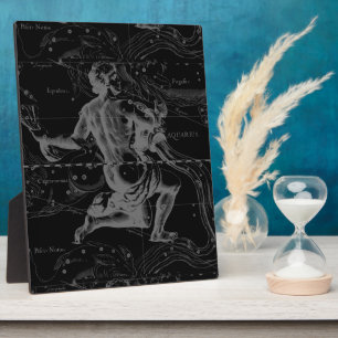 Aquarius Sign Constellation Map door Hevelius Fotoplaat