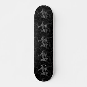 Aquarius Sign Constellation Map door Hevelius Skateboard