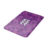 Aquarius Sign. over fuchsia roze digitale camo Badmat (Gekanteld)