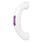 Aquarius Sign. over fuchsia roze digitale camo Keramische Kastgreep (Zijkant)