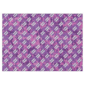 Aquarius Sign. over fuchsia roze digitale camo Tafelkleed (Voorkant (Horizontaal))