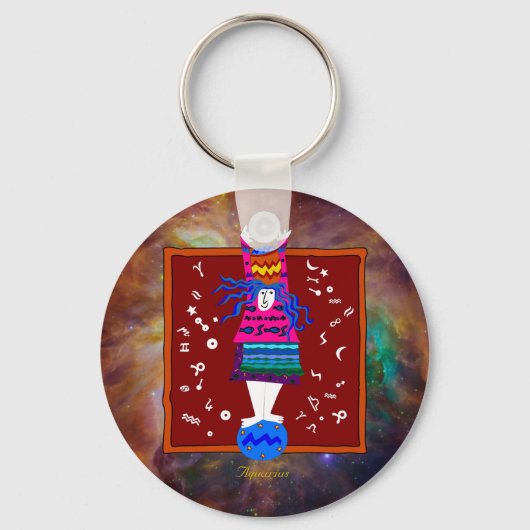 Aquarius Sleutelhanger (Voorkant)