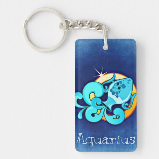 Aquarius Sleutelhanger (Voorkant)