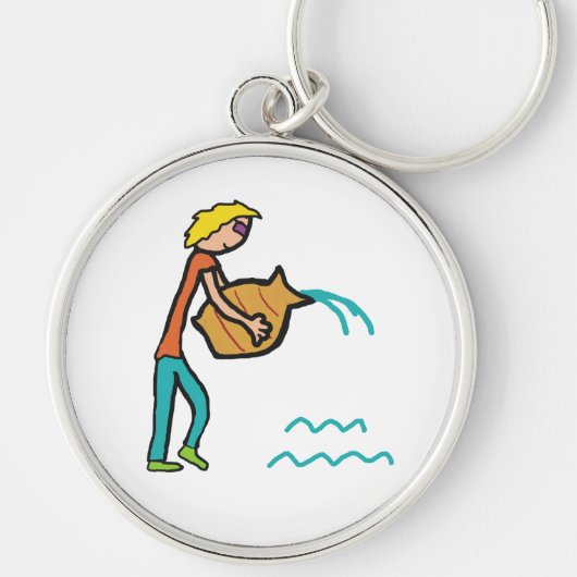 Aquarius Sleutelhanger (Voorkant)
