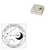 Aquarius Specialized Zodiac Book Stamp Rubberstempel (Gestempeld)