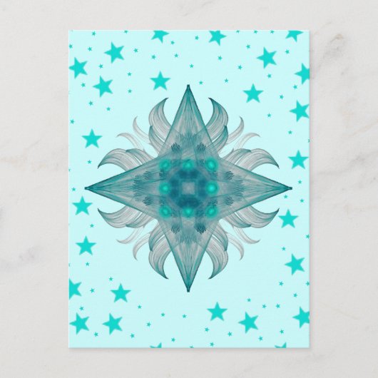 Aquarius Star-Briefkaart Briefkaart (Voorkant)