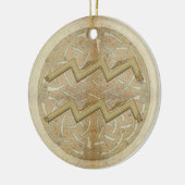 Aquarius Star Sign Personalized Ornament (Links)