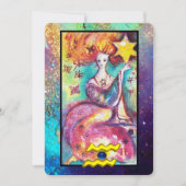 AQUARIUS, STAR TAROT ASTROLOGY ZODIAC BIRTHDAY KAART (Voorkant)