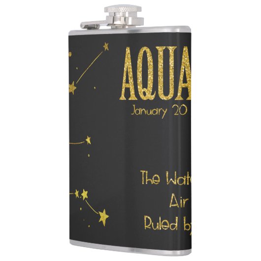 Aquarius Star-teken Heupfles (Links)