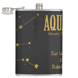 Aquarius Star-teken Heupfles