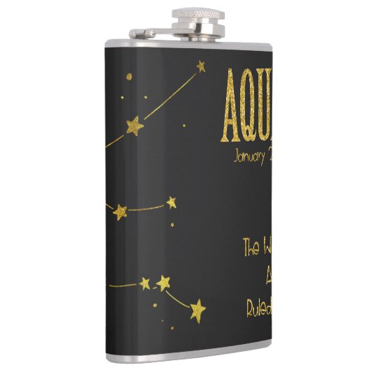 Aquarius Star-teken Heupfles (Rechts)