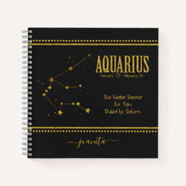 Aquarius Star-teken Notitieboek