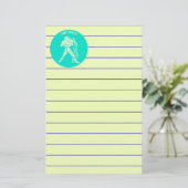Aquarius Stationery Briefpapier (Staand voorkant)