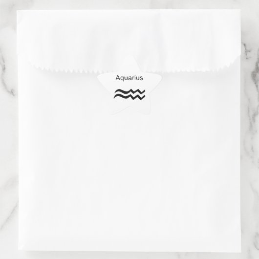 Aquarius Ster Sticker (Tas)