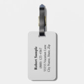 Aquarius Sterrenbeeld Bagage Label (Achterkant verticaal)