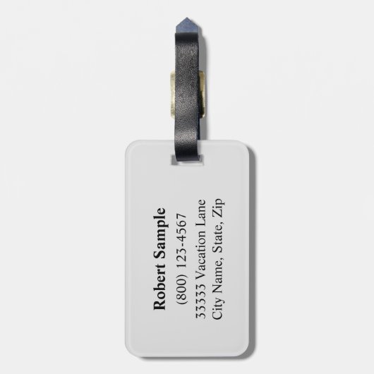 Aquarius Sterrenbeeld Bagage Label (Achterkant verticaal)