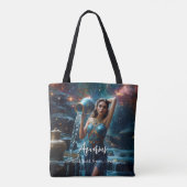 Aquarius sterrenbeeld tote bag (Achterkant)