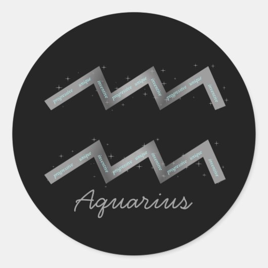 Aquarius Sticker (Voorkant)