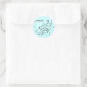 Aquarius Stickr Ronde Sticker (Tas)
