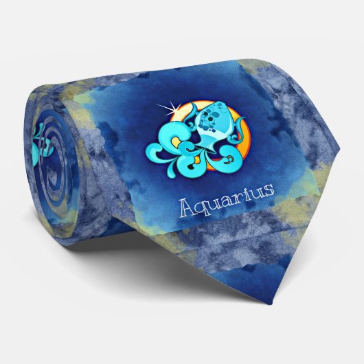 Aquarius Stropdas (Opgerold)