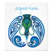 Aquarius-symbool Foto Afdruk (Voorkant)