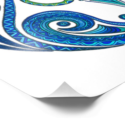 Aquarius-symbool Foto Afdruk (Hoek)