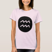 Aquarius-symbool - Gepersonaliseerd T-shirt (Voorkant)