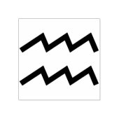 aquarius symbool, kunststempel rubberstempel (Afrduk)