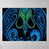Aquarius-symbool Poster (Voorkant)