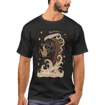 Aquarius - T-shirt Hemelse Zodiac Art