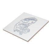 Aquarius Tegeltje (Zijkant)