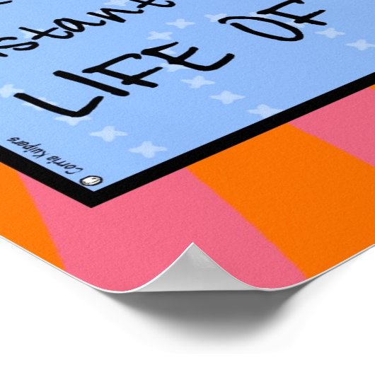 Aquarius tekstwolk poster (Hoek)