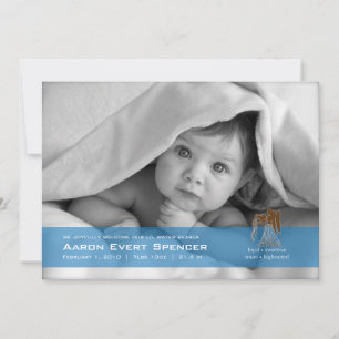 Aquarius the Water Bearer Foto geboorteaankondigin Aankondiging