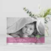 Aquarius the Water Bearer Foto geboorteaankondigin Aankondiging (Staand voorkant)