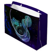 aquarius the water carrier zodiac gift bag groot cadeauzakje (Achterkant Gekanteld)