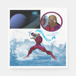 Aquarius Thema verjaardagsfeestje gunst Papieren S Servet