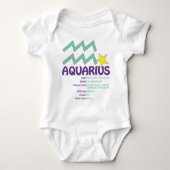 Aquarius Traits Baby Romper (Voorkant)