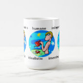  aquarius traits Cute Cartoon Zodiac Koffiemok (Center)