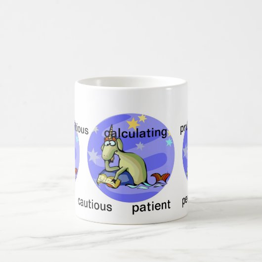  aquarius traits Cute Cartoon Zodiac Koffiemok (Center)