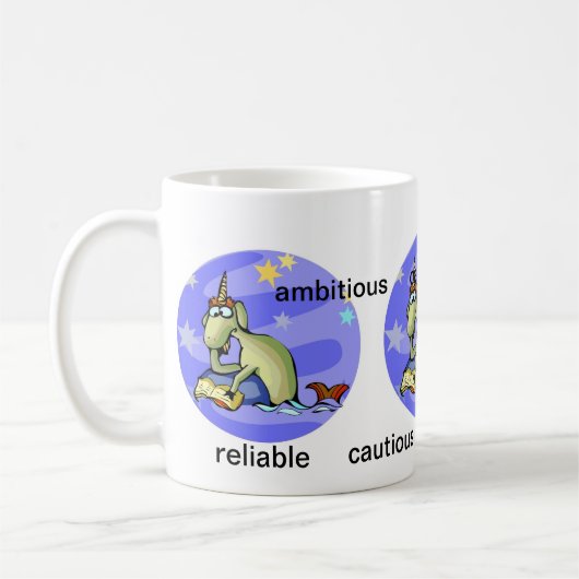  aquarius traits Cute Cartoon Zodiac Koffiemok (Links)