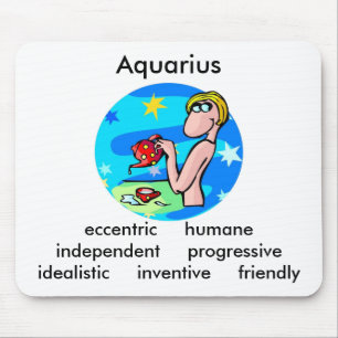  aquarius traits Cute Cartoon Zodiac Muismat