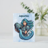 Aquarius Traits, Dates and Energy Briefkaart (Staand voorkant)