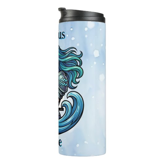Aquarius Traits, Dates and Energy | Personalized Thermosbeker (Geroteerd rechts)