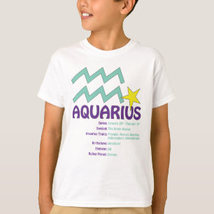 Aquarius Traits Kinder T-Shirt