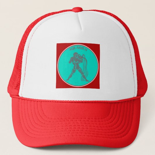 Aquarius Trucker Hat Trucker Pet (Voorkant)