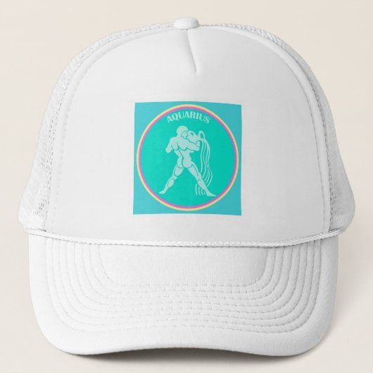 Aquarius Trucker Hat Trucker Pet (Voorkant)